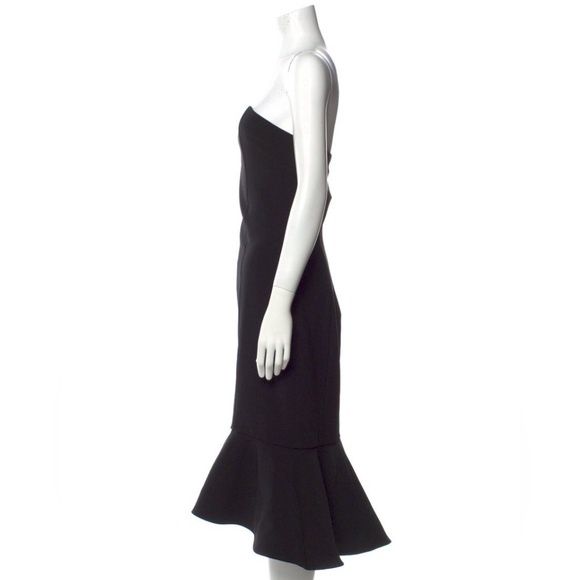 Christian Siriano Strapless Midi Length Dress - Picture 2 of 5